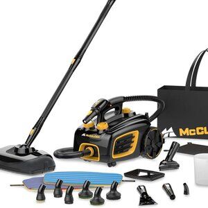McCulloch Canister Steam Cleaner MC1375 – 90 Min Runtime, 20 Accessories (SR)